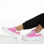 Дамски кецове  розови  от текстилен материал  Abon