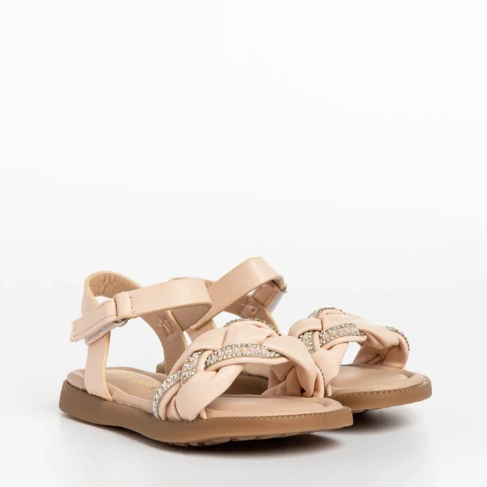 Детски сандали розови от еко кожа Raima