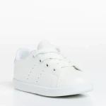 Детски спортни обувки  бели многоцветни от еко кожа  Omar