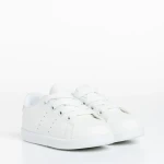 Детски спортни обувки  бели многоцветни от еко кожа  Omar