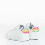 Детски спортни обувки  бели многоцветни от еко кожа  Omar