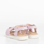 Детски сандали лилави от еко кожа  Seth