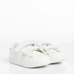 Детски спортни обувки  бели със синьо от еко кожа  Frost