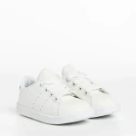 Детски спортни обувки  бели с розово от еко кожа  Orlando