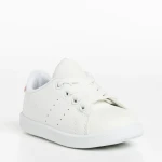 Детски спортни обувки  бели с розово от еко кожа  Orlando