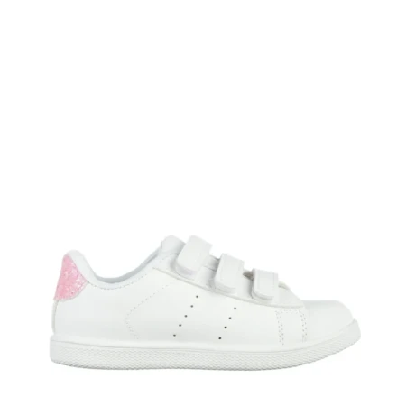 Детски спортни обувки  бели с розово от еко кожа  Faydra