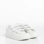 Детски спортни обувки  бели с розово от еко кожа  Faydra