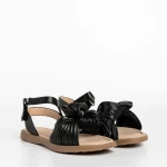 Детски сандали черни  от еко кожа  Anuki