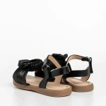 Детски сандали черни  от еко кожа  Anuki