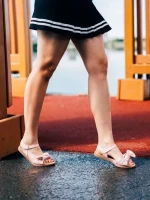 Детски сандали розови от еко кожа  Anuki