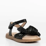 Детски сандали черни  от еко кожа  Anuki