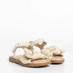 Детски сандали бежови  от еко кожа  Anuki