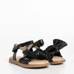 Детски сандали черни  от еко кожа  Anuki