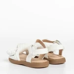 Детски сандали бели  от еко кожа  Anuki