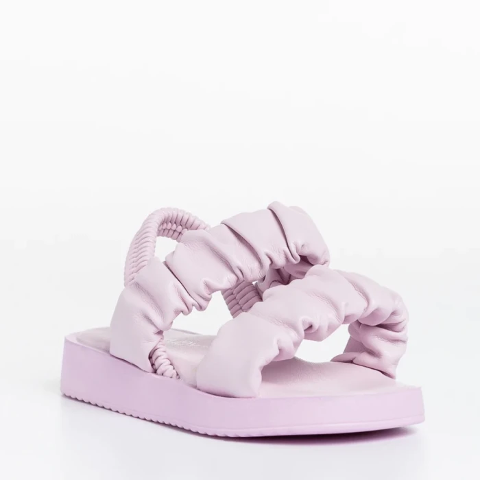 Детски сандали лилави от еко кожа Larry