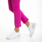 Дамски спортни обувки  бели от текстилен материал  Moira