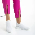 Дамски спортни обувки  бели от текстилен материал  Moira