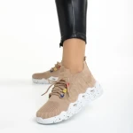 Дамски спортни обувки  бежови  от текстилен материал  Ankita