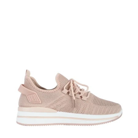 Дамски спортни обувки  розови  от текстилен материал  Aryana