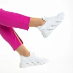 Дамски спортни обувки  бели от текстилен материал  Leanna