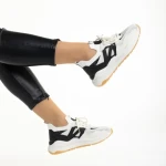 Дамски спортни обувки  бежови  от еко кожа и  текстилен материал  Souta