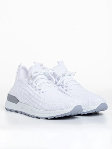 Мъжки спортни обувки бели от текстилен материал  Ramiro