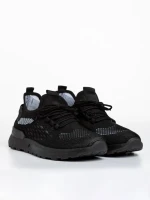 Мъжки спортни обувки черни  от текстилен материал  Tiago