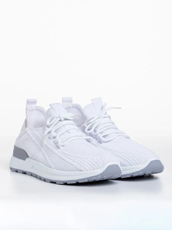 Мъжки спортни обувки бели от текстилен материал  Kaiden