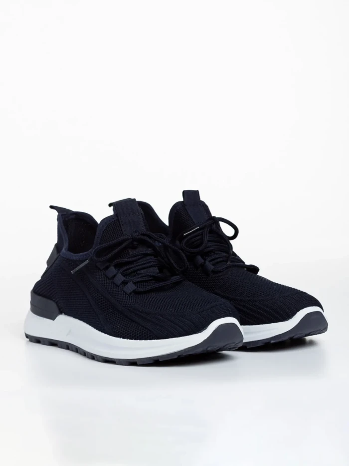 Мъжки спортни обувки сини  от текстилен материал  Kaiden