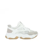 Дамски спортни обувки  сиви с бяло от текстилен материал  Rama