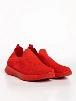 Мъжки спортни обувки червени  от текстилен материал  Gilberto