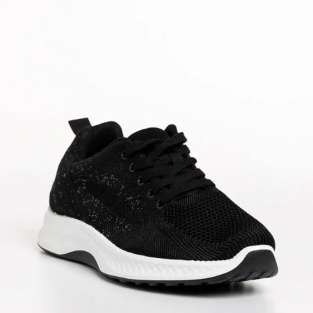 Мъжки спортни обувки черни  от текстилен материал  Sabino