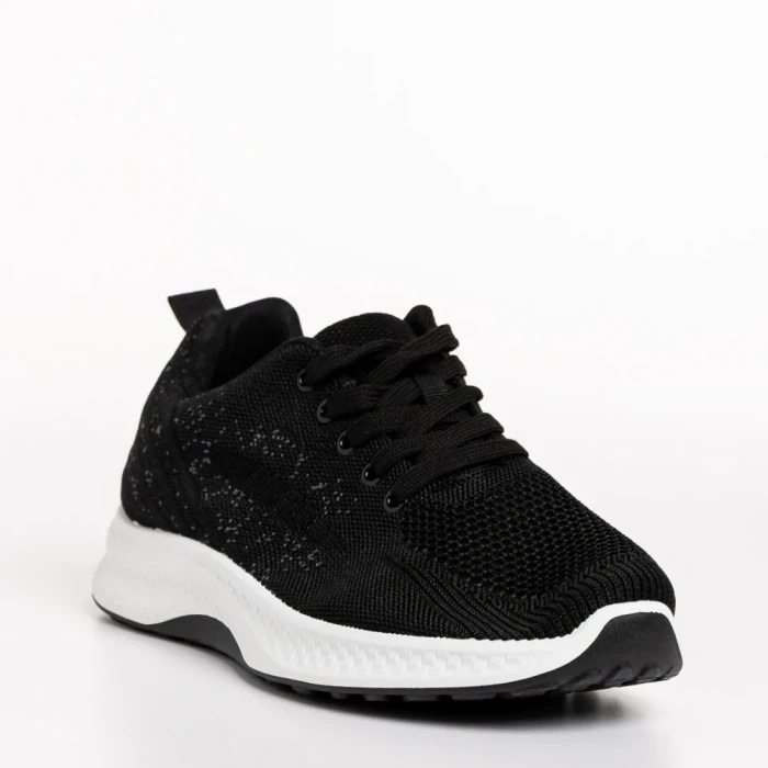 Мъжки спортни обувки черни  от текстилен материал  Sabino