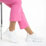 Дамски спортни обувки  бели  от текстилен материал  Wera