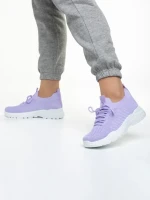 Дамски спортни обувки  лилави  от текстилен материал  Velia