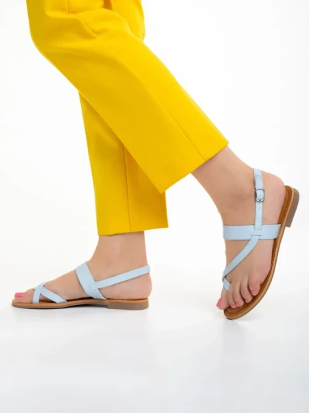 Дамски сандали  сини  от еко кожа  Tamsin