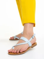 Дамски сандали  сини  от еко кожа  Tamsin