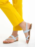 Дамски сандали  сини  от еко кожа  Tamsin