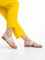 Дамски сандали  сини  от еко кожа  Tamsin