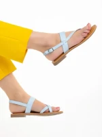 Дамски сандали  сини  от еко кожа  Tamsin