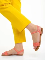 Дамски сандали  розови  от еко кожа  Livie