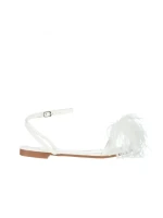 Дамски сандали  бели  от еко кожа  Carissa