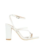 Дамски сандали  бели  от еко кожа  Roksana