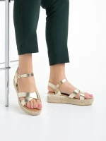 Дамски сандали  златисти  от еко кожа  Ophir