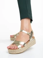 Дамски сандали  златисти  от еко кожа  Ophir