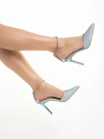 Дамски обувки  сини  от еко кожа  Stanka