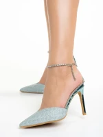 Дамски обувки  сини  от еко кожа  Stanka