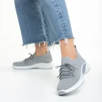 Дамски спортни обувки  сиви от текстилен материал  Matrona