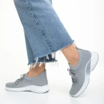 Дамски спортни обувки  сиви от текстилен материал  Matrona
