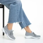 Дамски спортни обувки  сиви от текстилен материал  Matrona